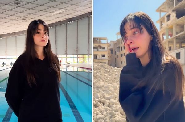 yusra mardini swimmer return Syria home rubble