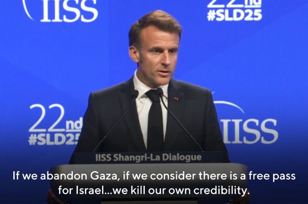 france macron israel free pass west gaza genocide