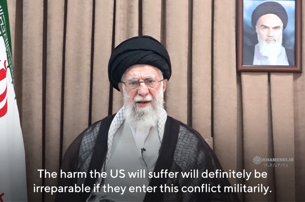 iran khamenei threaten trump israel