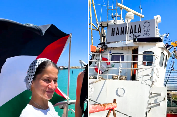 gaza freedom flotilla handala activists sail aid