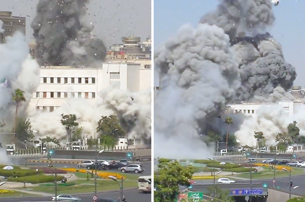 israel bomb syria defense ministry damascus druze