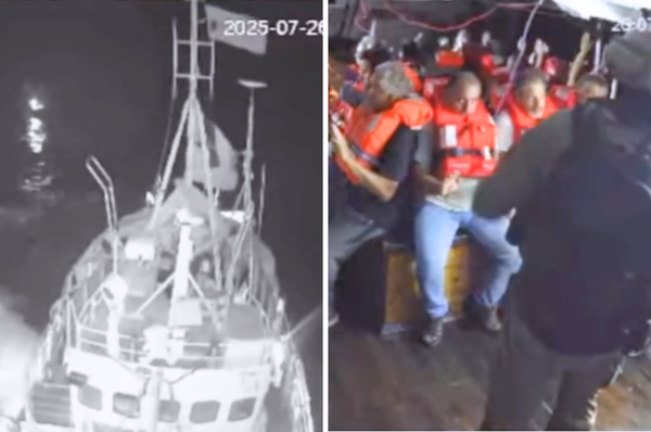 israel hijack gaza aid ship handala 21 activists