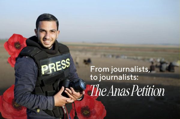 anas petition gaza coverage israel genocide journalism
