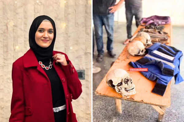 palestine journalist marwa bury rubble israeli air strike