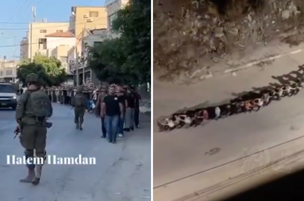 israel round up palestinian men tulkarem west bank