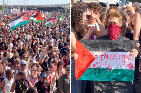 italy strike israel genocide protest