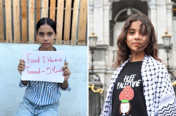 renad gaza girl cooking evacuate netherlands