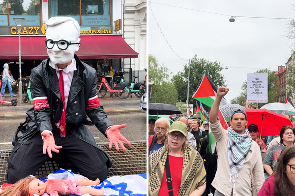 sweden gaza protest israel genocide palestine