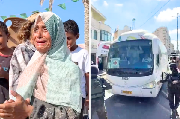 israel hamas hostage release ceasefire october 2025