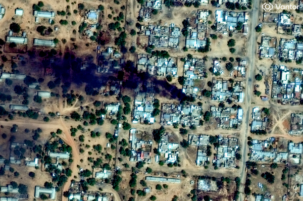 sudan el fasher massacre satellite photos rsf