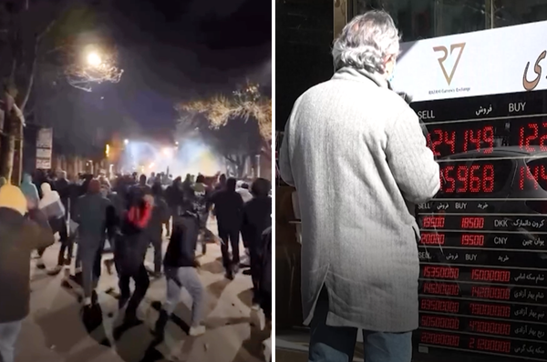 Iran anti government protests currency inflation economy