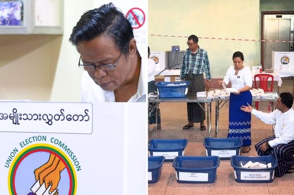 myanmar 2025 elections coup sham first phase