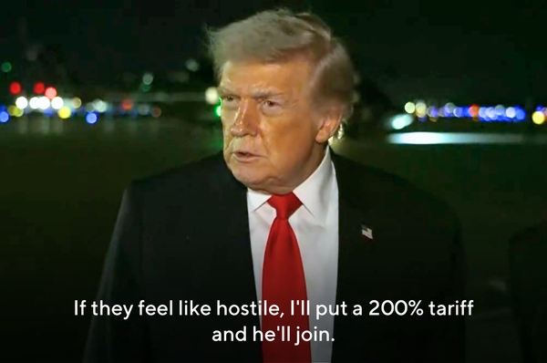 trump threaten 200% tariff france board of peace