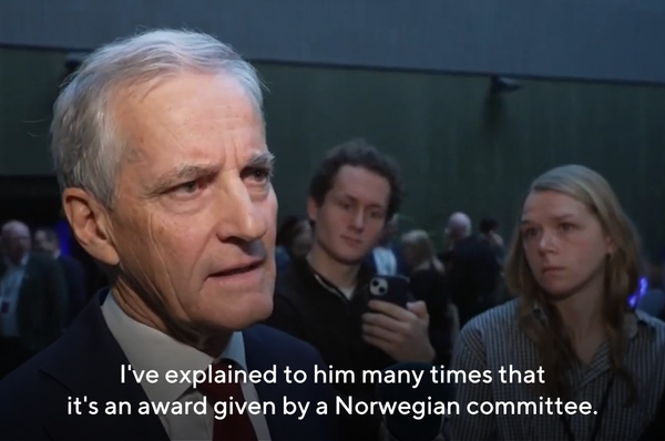 Jonas gahr støre Norway trump keep texting Nobel peace prize