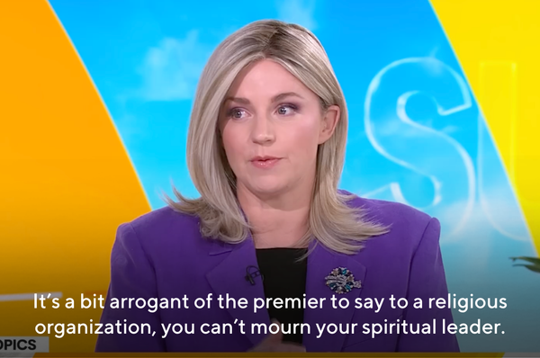 amanda rose australian commentator khamenei mourning condemn