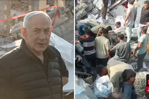 netanyahu israel never target civilians gaza genocide