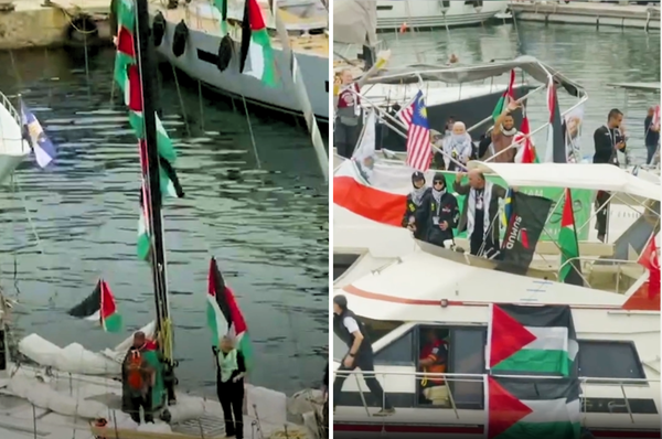 global sumud flotilla 2026 activists sail gaza israel