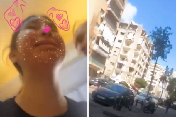 lebanon girl israel bomb video war
