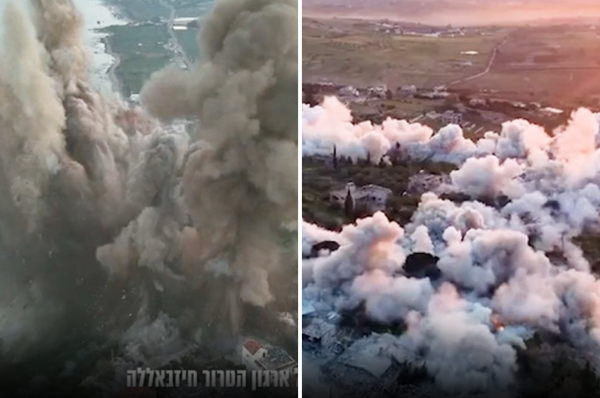 Israel blow up houses bridges southern Lebanon ceasefire