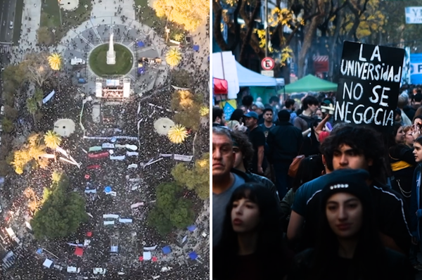 Milei argentina university funding cut protest