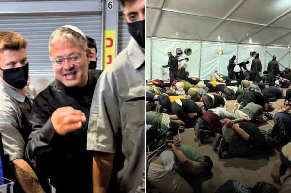 ben gvir global sumud flotilla activists abduction taunting film gaza