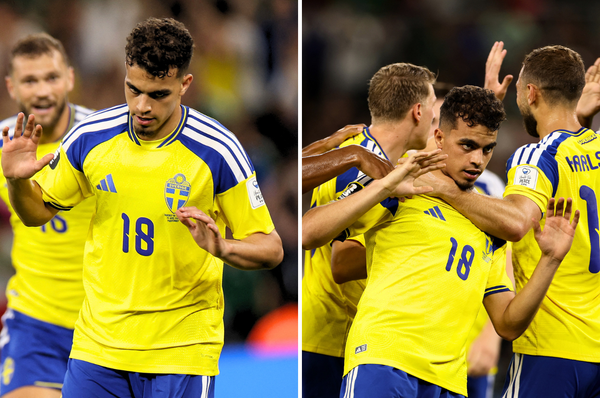 sweden Yasin Ayari first world cup goal refused celebrate tunisia father