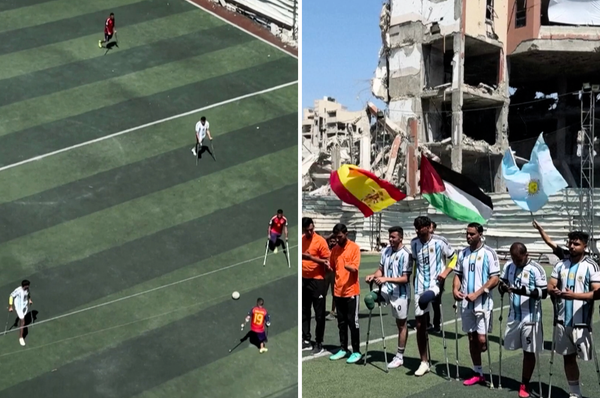 gaza Palestinian amputee football own world cup
