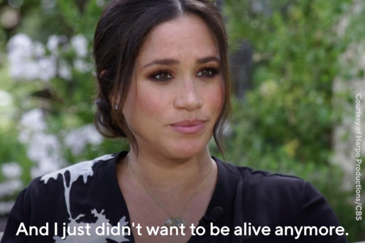 meghan suicidal oprah interview