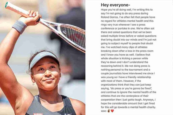 naomi osaka fined french open mental health