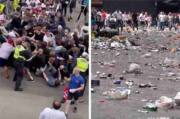 england euro 2020 racism trash london