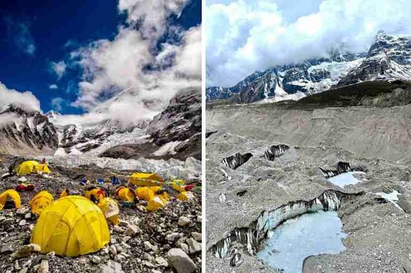 nepal mount everest base camp moving climate change