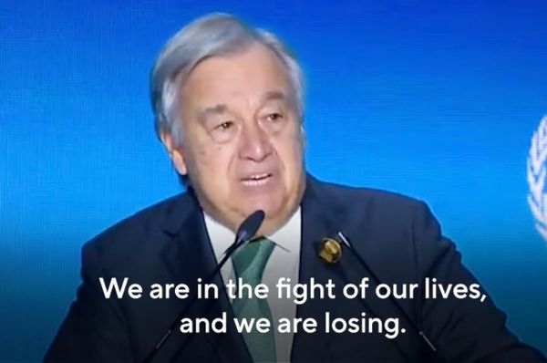 antonio guterres cop27 highway to climate hell