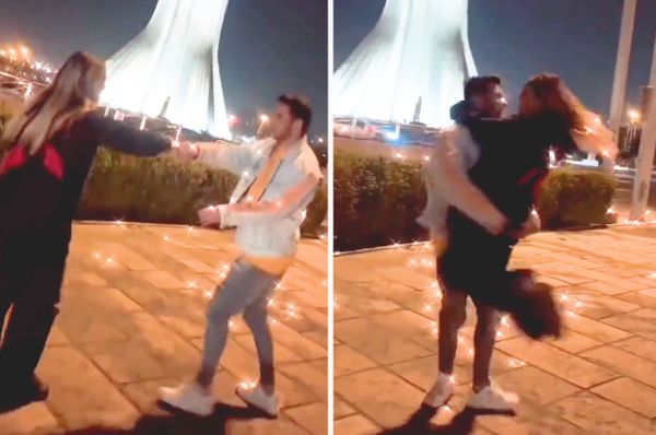 iranian couple dancing public sentenced ten years prison