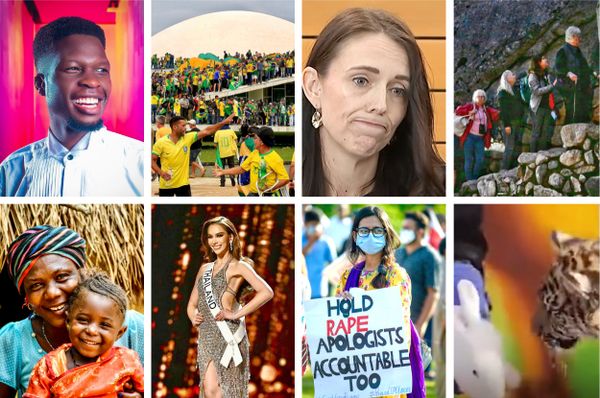 kenyan fashion designer lgbtq brazil capitol attack Jacinda Ardern resign peru protest 2023 sierra leone women miss universe