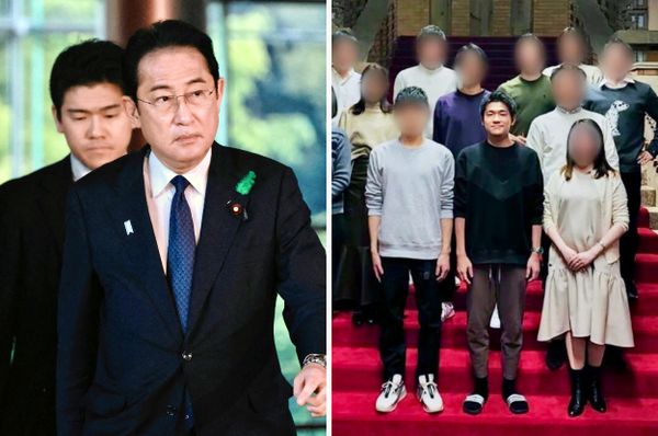 japan prime minister son fired party photos kishida