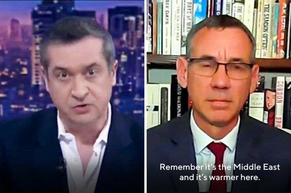 israel mark regev stripped men gaza sky news interview temperature international law