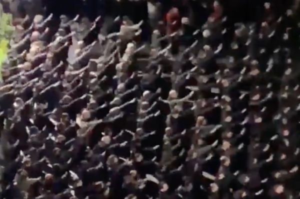 italy mass fascist salute rally