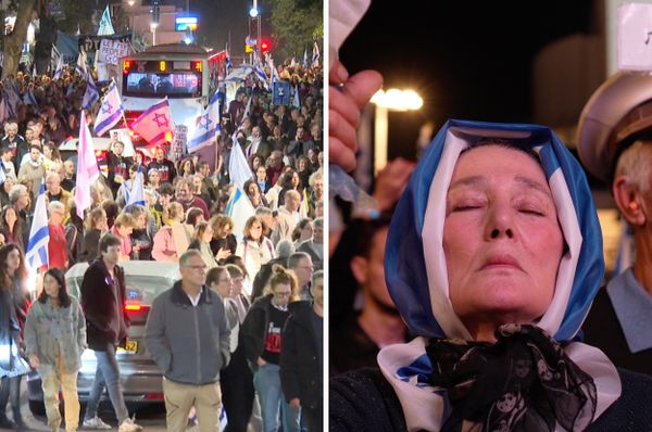 israel anti government protest gaza war hostages elections