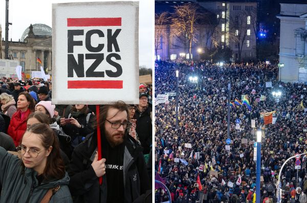 germany protest far-right afd refugees