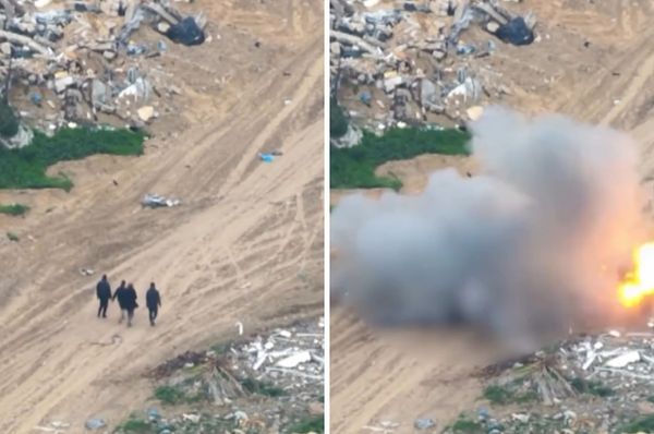 israel drone killed civilians gaza leaked