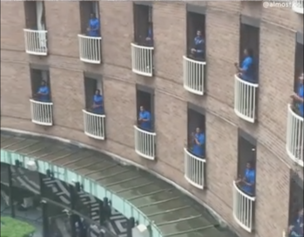 fiji rugby team sings tribute to hotel staff after quarantine ends