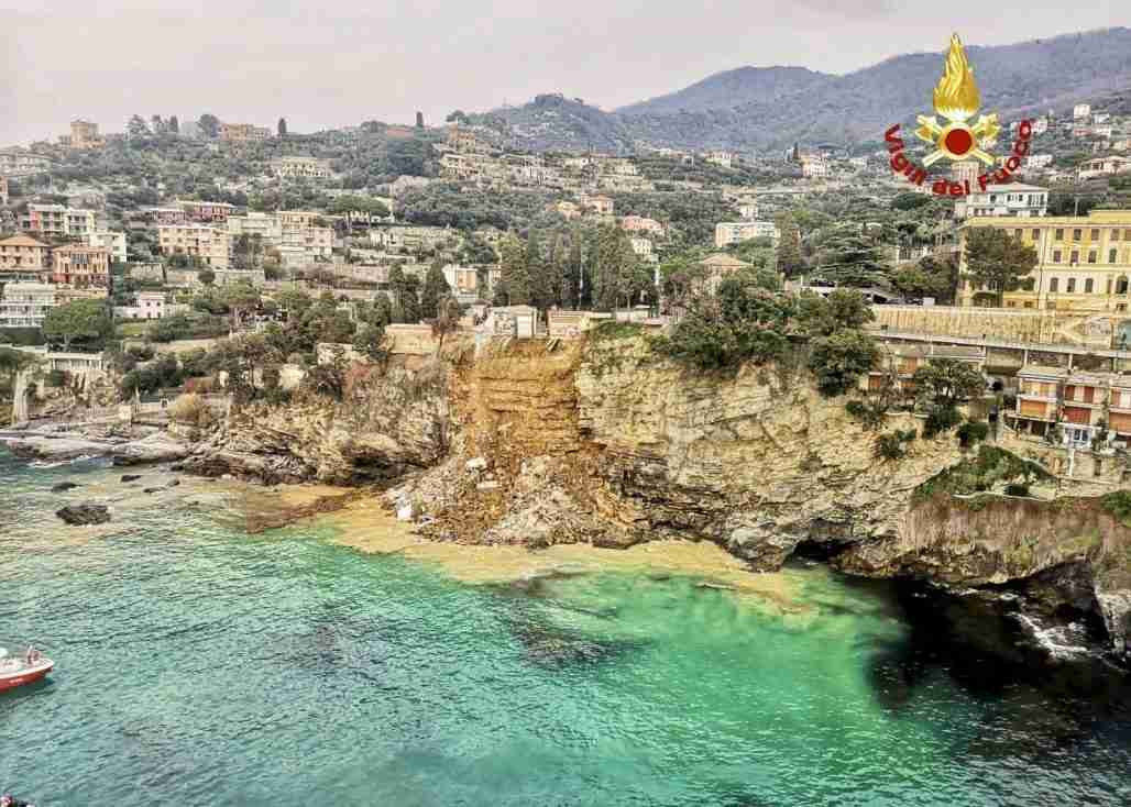Hundreds of coffins fell into sea after landslide in Italy