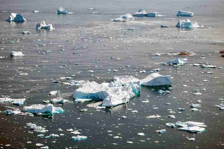 greenland rain ice caps melting