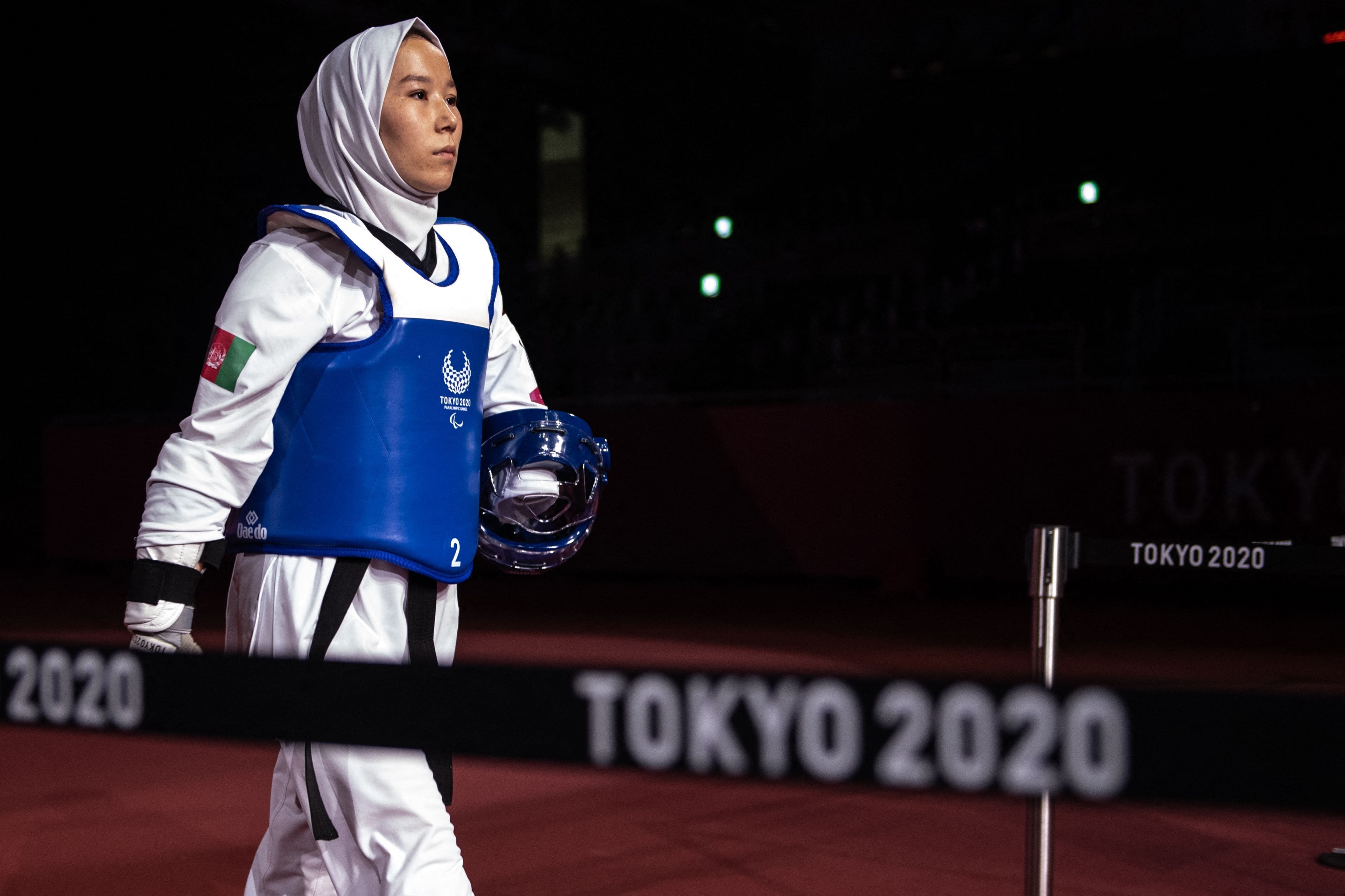 afghan paralympians tokyo 2020 zakia khudadadi hossain rasouli