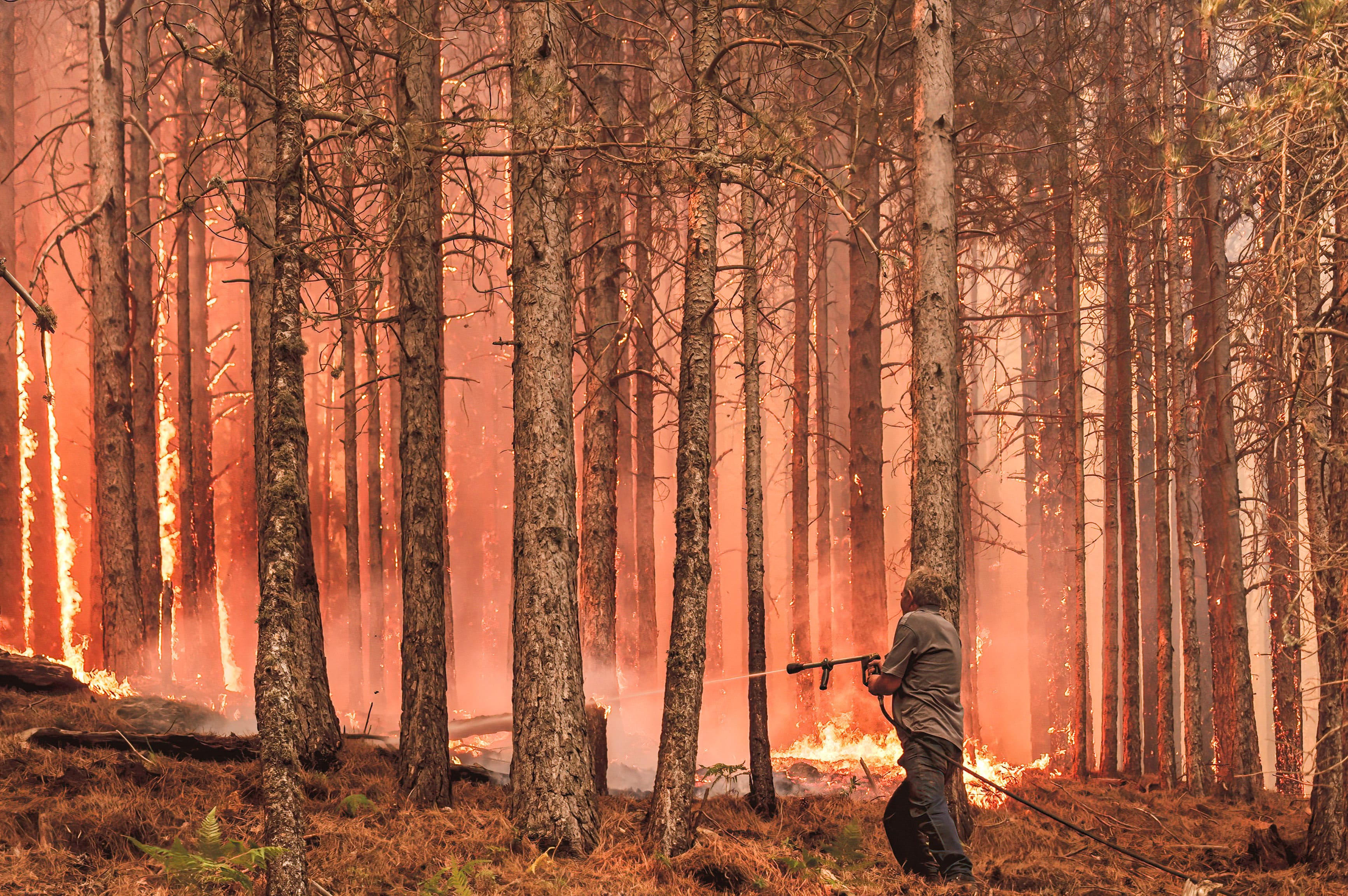 wildfires climate change italy