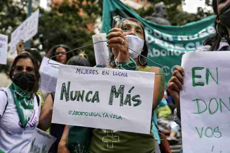 latin american women abortion protest