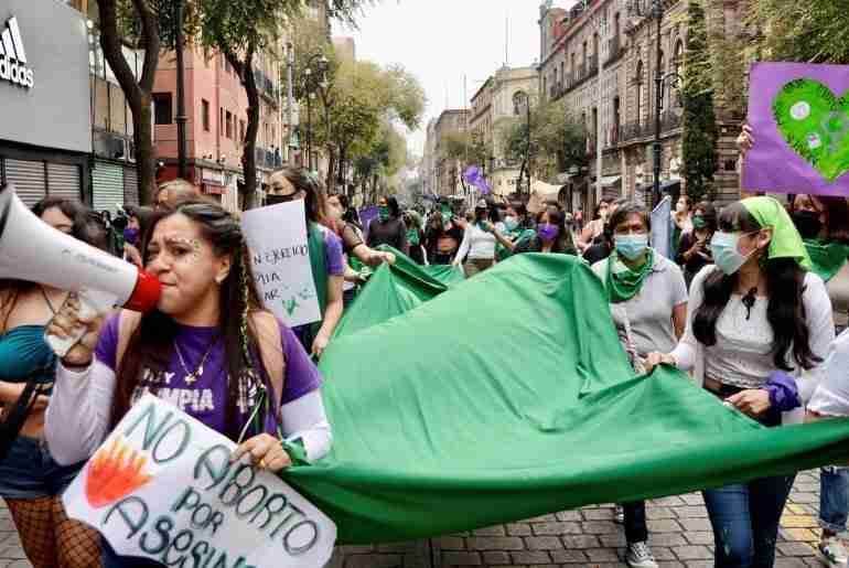latin american women abortion protest