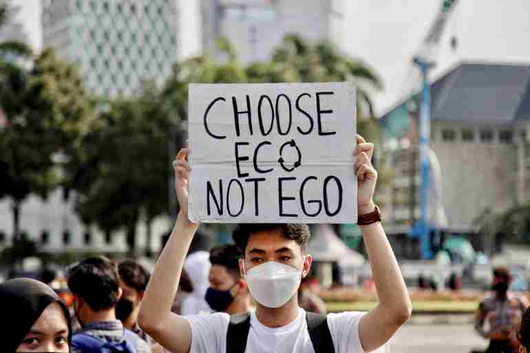 cop26 protest jakarta