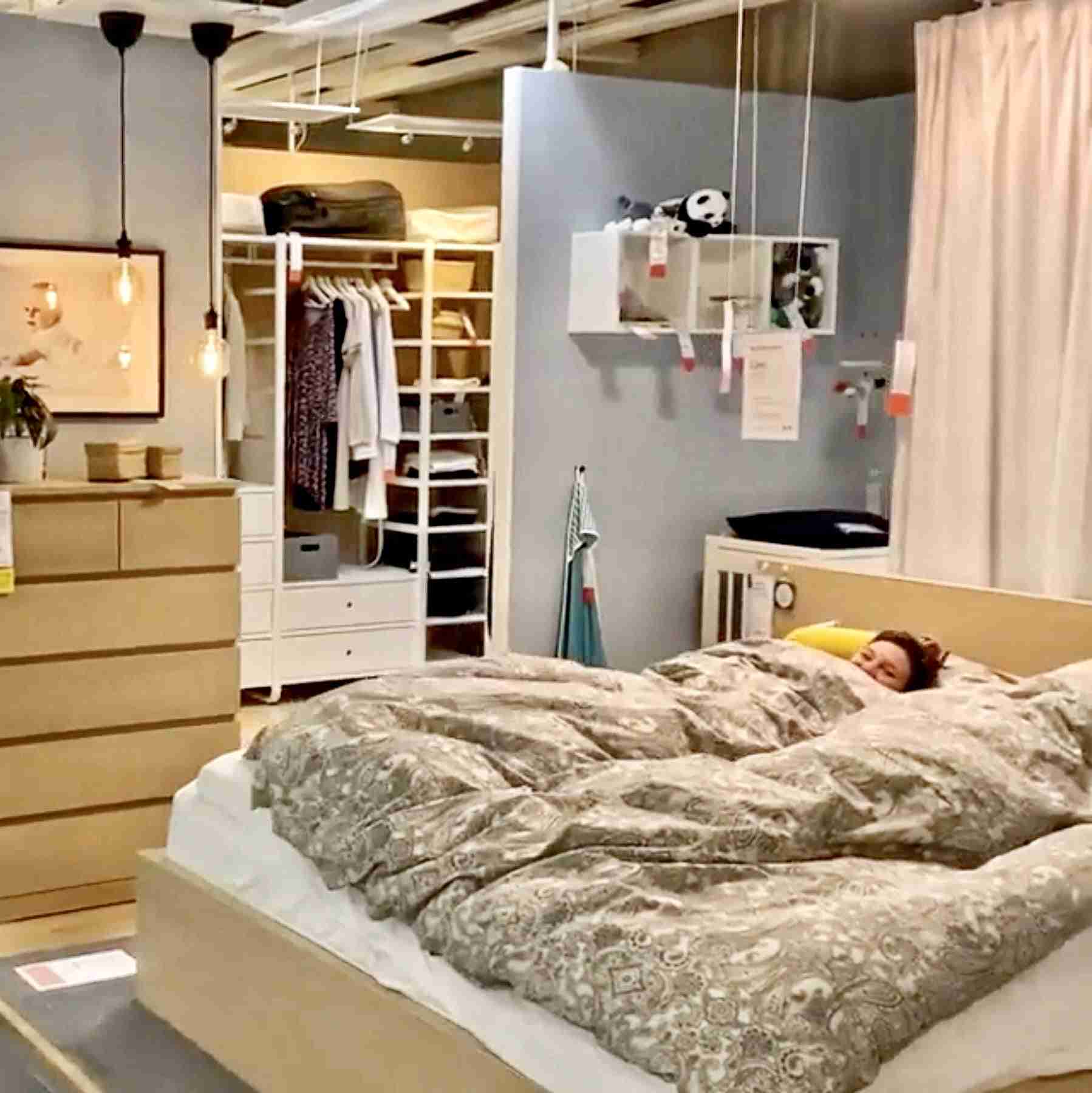 ikea customers trapped overnight denmark snowstorm