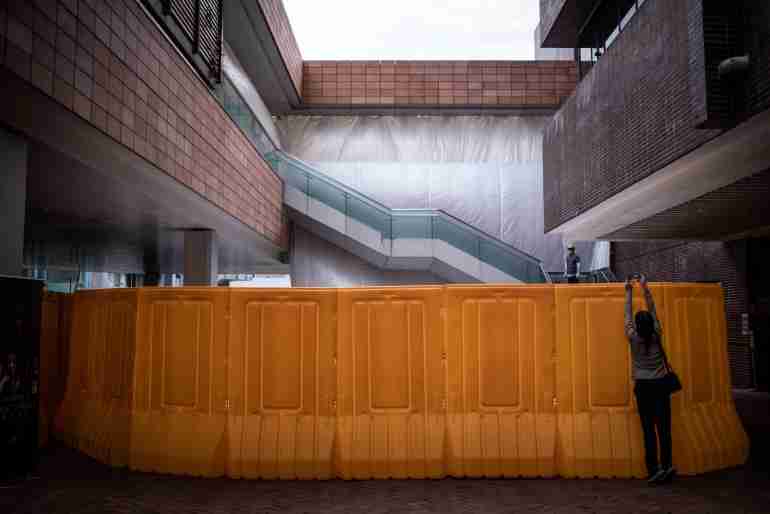 HKU pillar of shame tiananmen square removed 